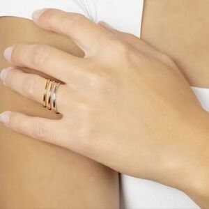 Silver Treasures Womens Sterling Silver Ring Set